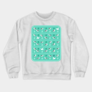 Seagull pattern Crewneck Sweatshirt